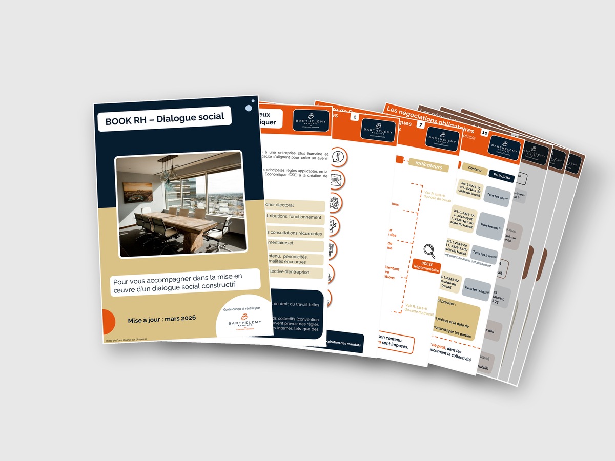 Image illustrant l'infographie Book - Dialogue social