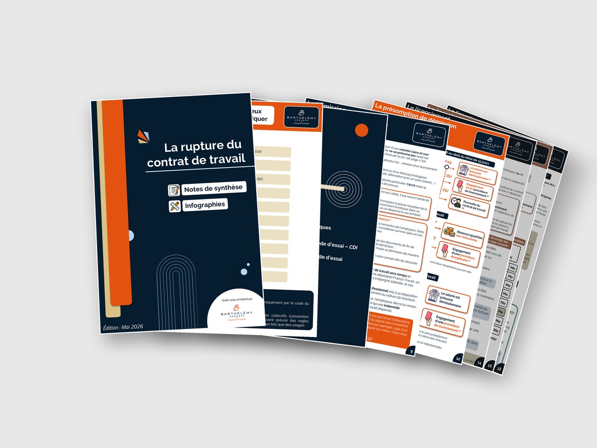 Image illustrant l'infographie Book - La rupture du contrat de travail