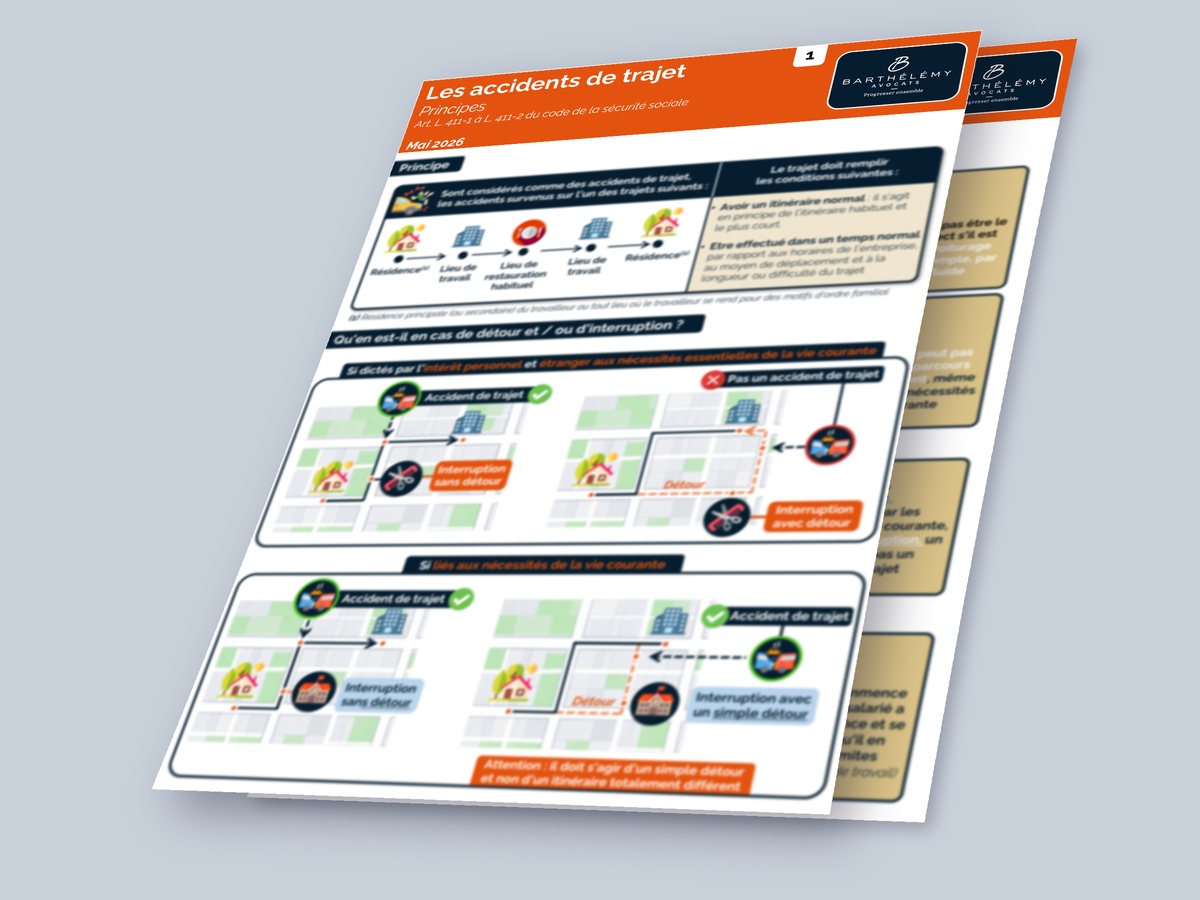 Image illustrant l'infographie Kit - Accident de trajet