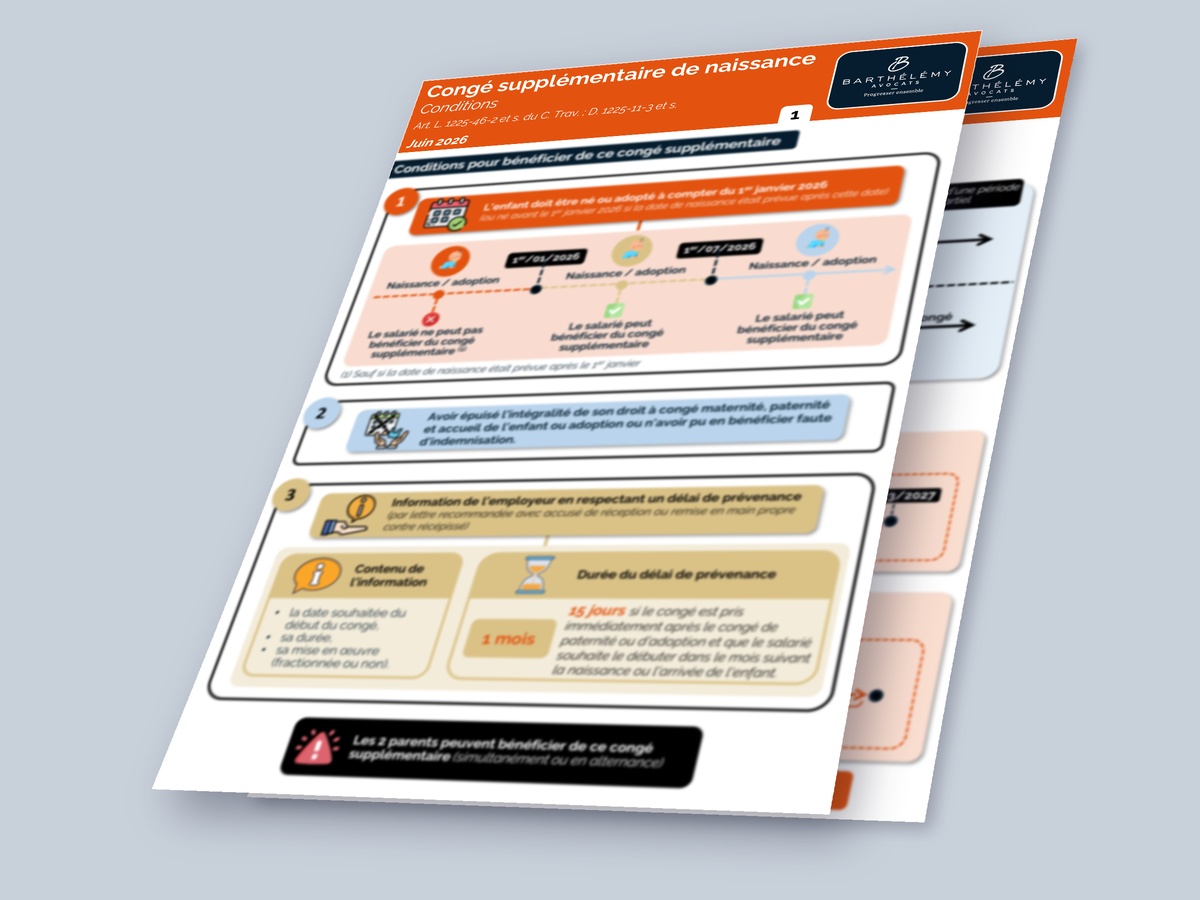 Image illustrant l'infographie Kit - Congé supplémentaire de naissance