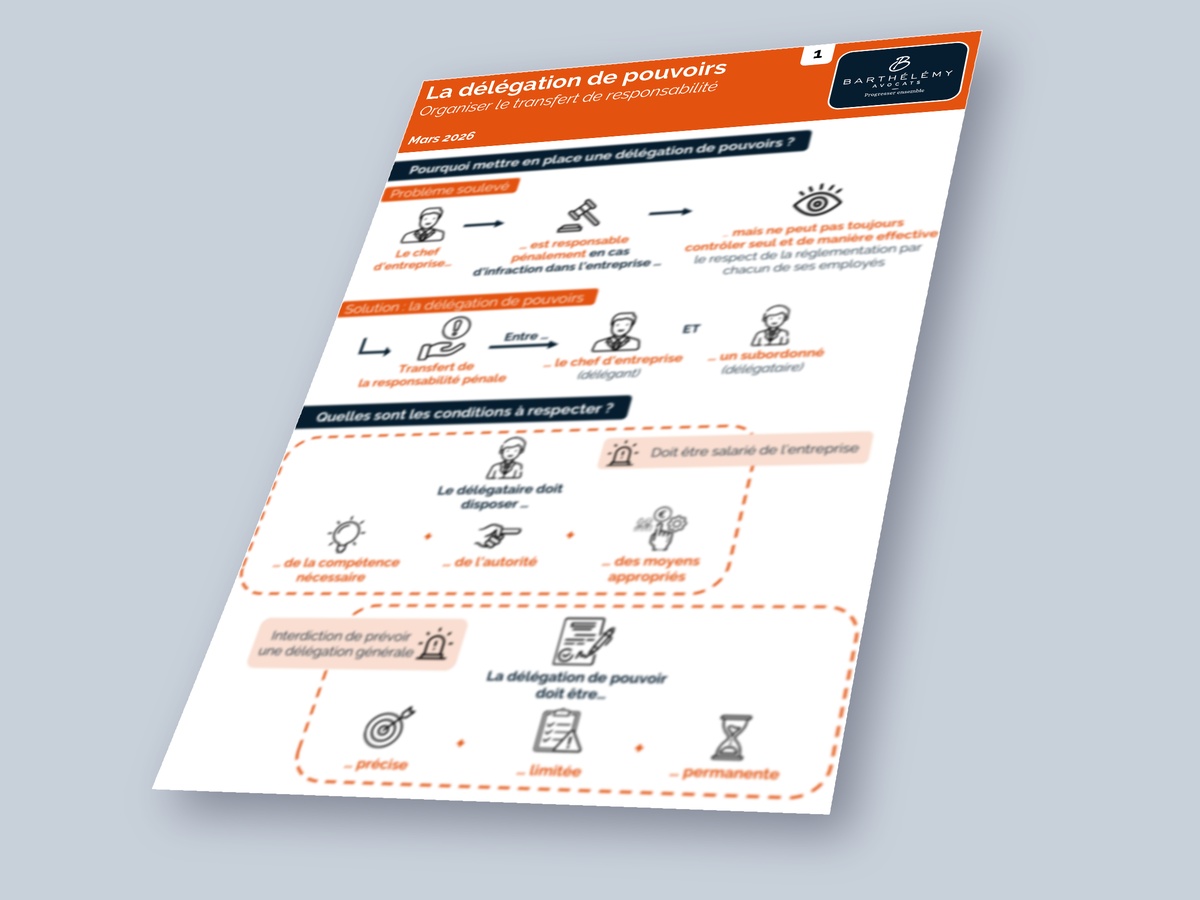 Image illustrant l'infographie Kit - Délégation de pouvoirs