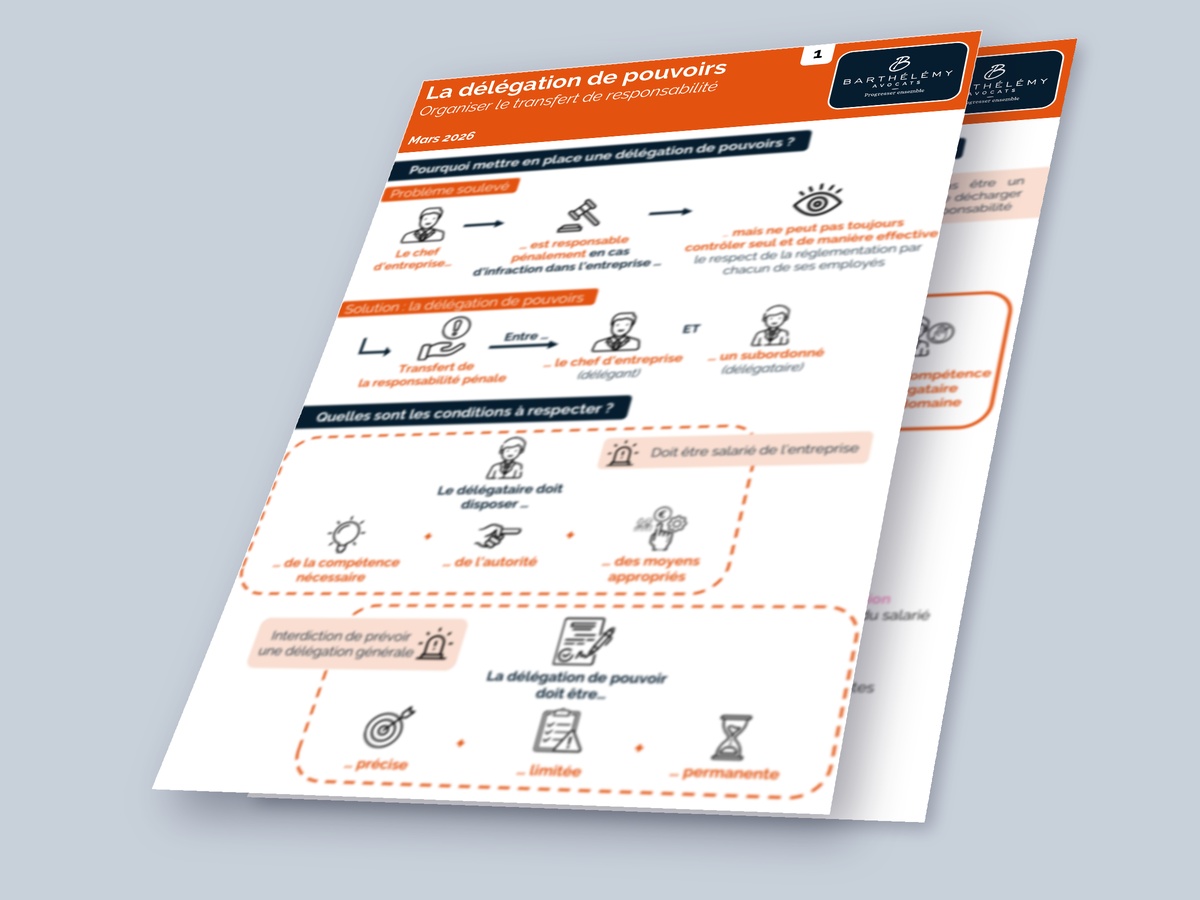 Image illustrant l'infographie Kit - Délégation de pouvoirs