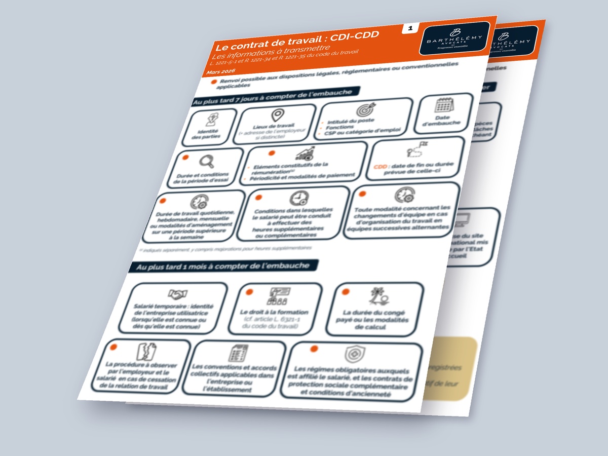 Image illustrant l'infographie Kit - Les informations à transmettre à l'embauche