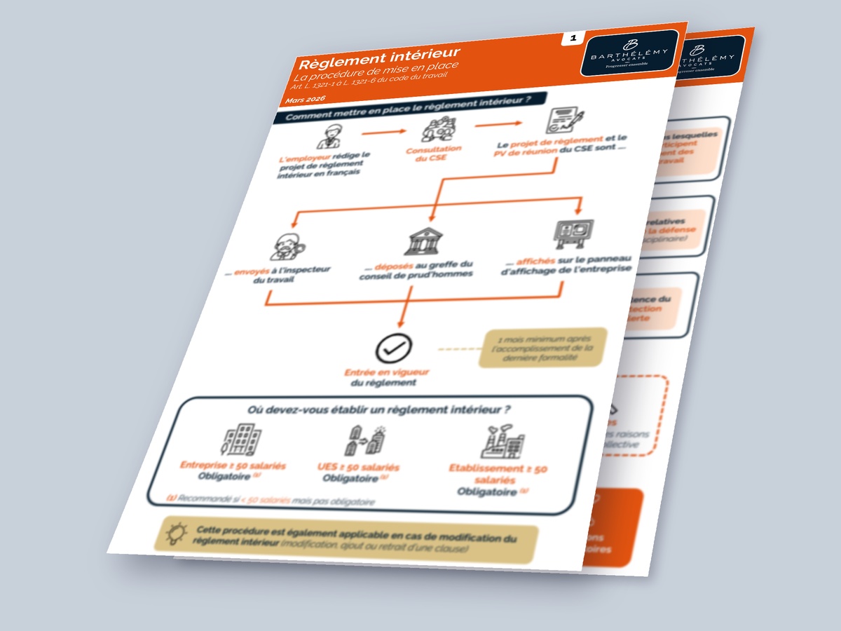 Image illustrant l'infographie Kit - Règlement intérieur - Mise en place