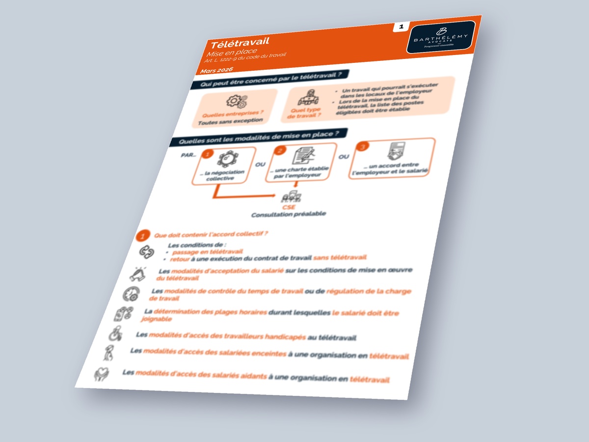 Image illustrant l'infographie Kit - Télétravail