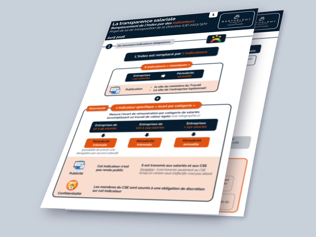 Image illustrant l'infographie Kit - La transparence salariale  - Projet de transposition de la Directive (UE)