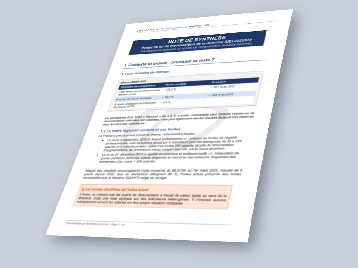 Image illustrant l'infographie Projet de loi sur la transparence salariale